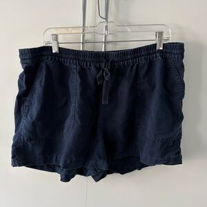 J. Crew elastic waist linen blend shorts